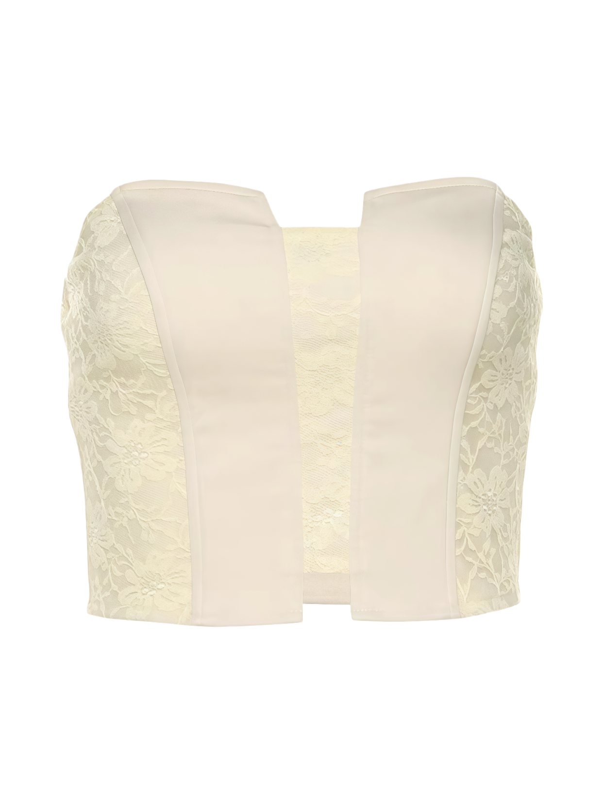 Lace Corset & Drape Skirt Set in Apricot