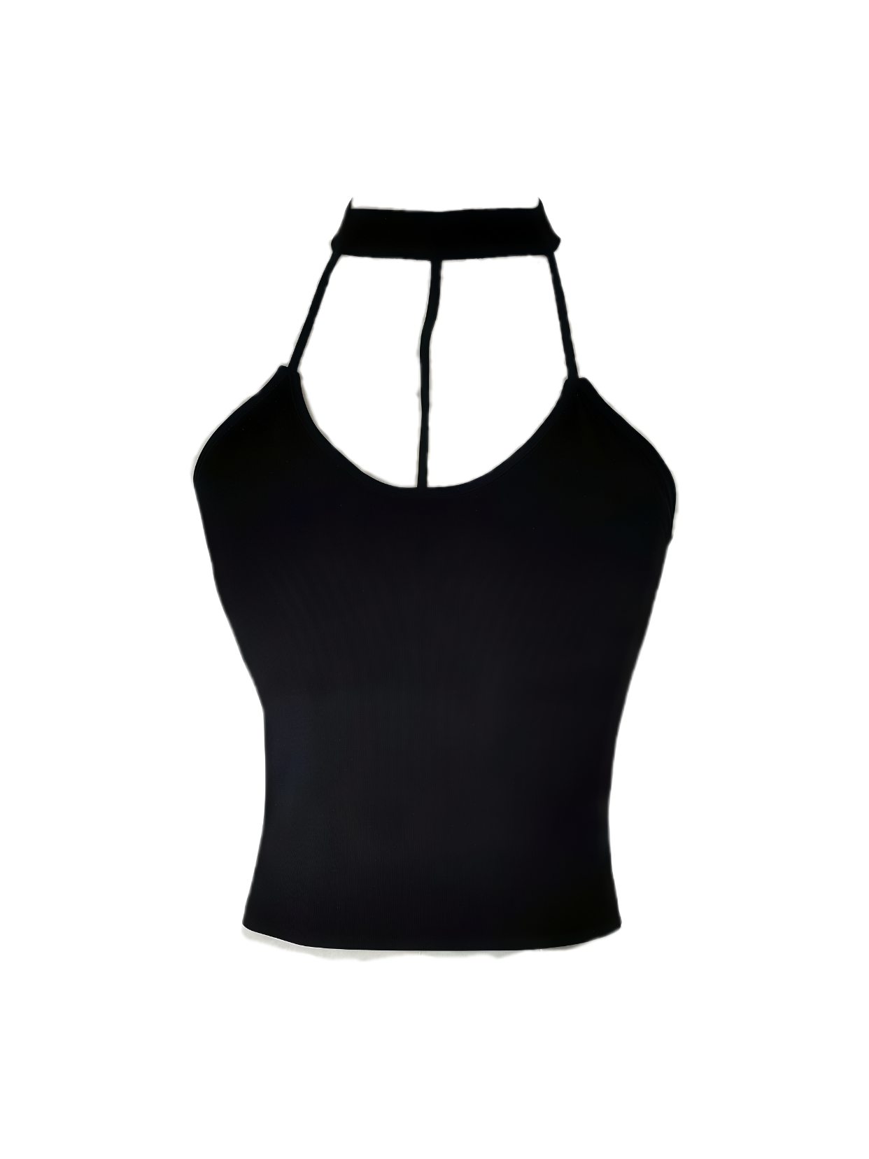 Chic Cut-Out Halter Knit Tank Top