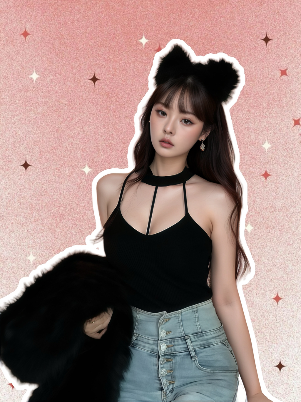 Chic Cut-Out Halter Knit Tank Top