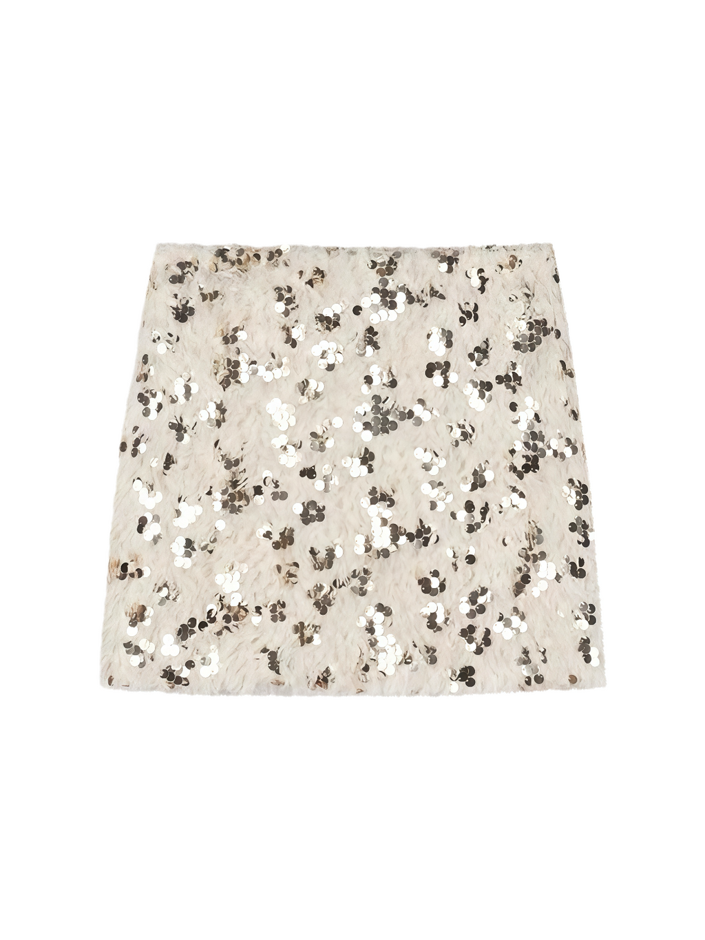 Champagne Sequin Halter Crop Top & Bodycon Mini Skirt Set